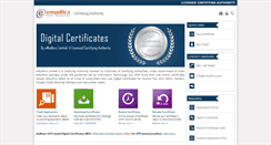 Desktop Screenshot of e-mudhra.com